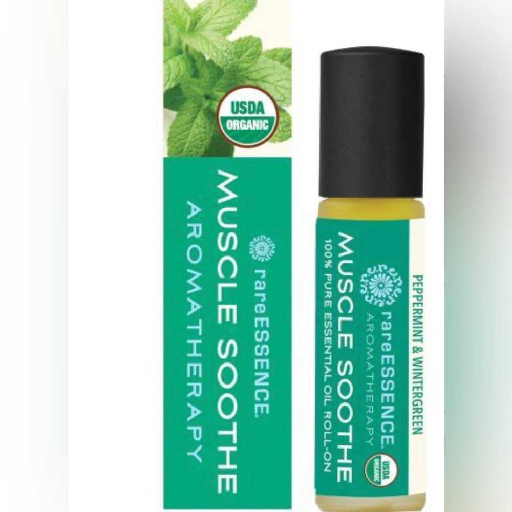 NIB Organic rareESSENCE Muscle Soothe Aromatherapy Organic Roll-on, 10ml